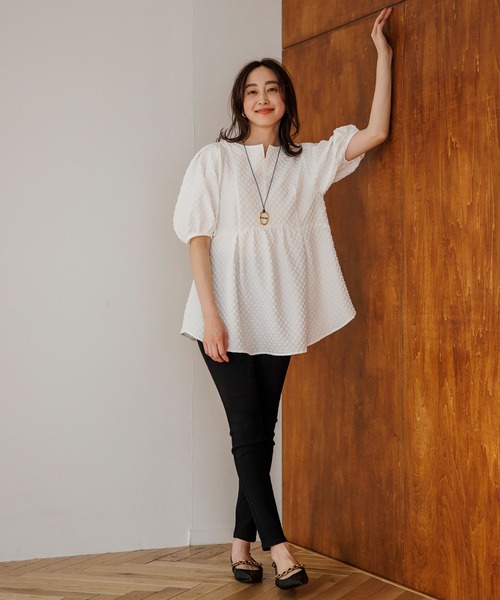「Emma Taylor」 半袖ブラウス FREE ホワイト レディース_画像8