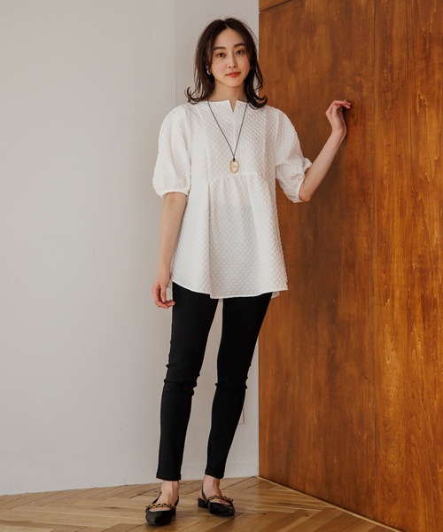 「Emma Taylor」 半袖ブラウス FREE ホワイト レディース_画像9