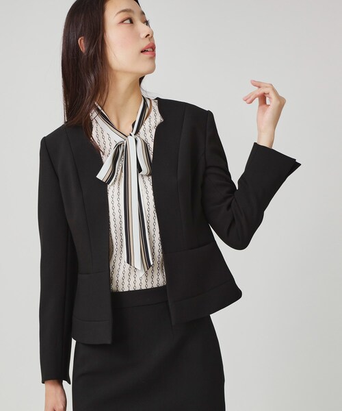 クードシャンス セットアップ 360°美シルエットカラーレスジャケット