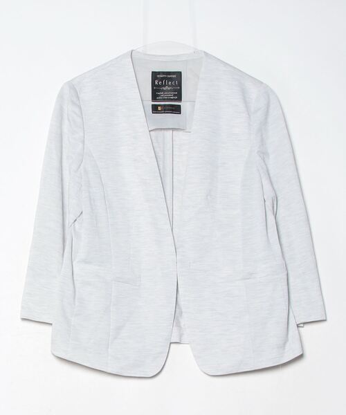 Reflect（リフレクト） ノーカラージャケット 13 ライトグレー