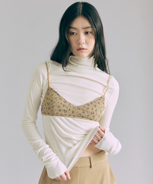 EN NEUME ブラウス シャツ Sheer Gather Tops レディース : ZOZOTOWN