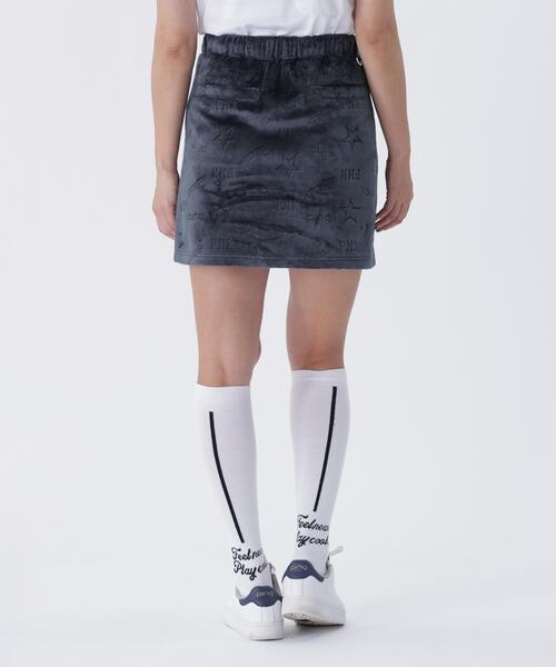 【レッド】全方向ストレッチ ベロアジャカードスカート <LADIES LINE> (LADIES) セール】【PING APPAREL】全方向ストレッチ ベロアジャカードスカート