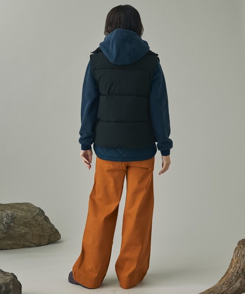 ダウンベスト ベスト 撥水 PRIMALOFT プリマロフト中綿 インサレーション ノースリーブパフベスト レディースの画像