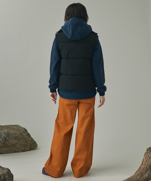 ダウンベスト ベスト 撥水 PRIMALOFT プリマロフト中綿 インサレーション ノースリーブパフベスト レディースの画像