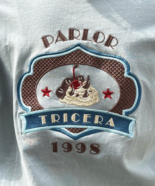 「DOUBLE NAME」 半袖Tシャツ FREE ブルー レディース_画像3