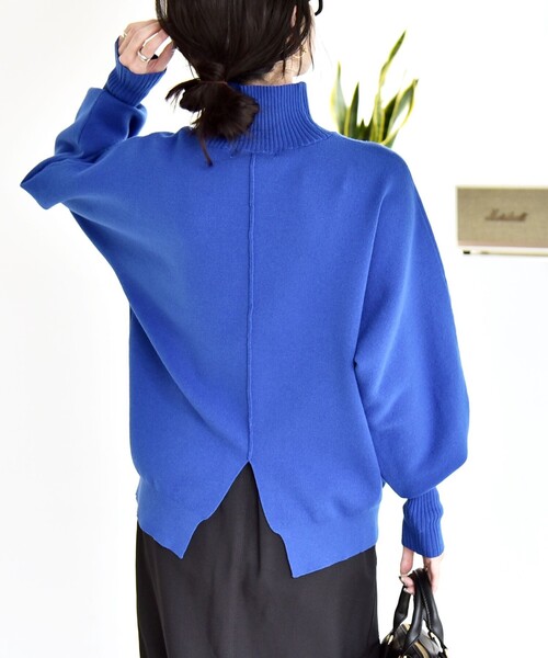 【LGB】ルグランブルー　モヘア混　ロングニット　タートルネックセーター LGB】ルグランブルー モヘア混 ロングニット タートルネックセーター