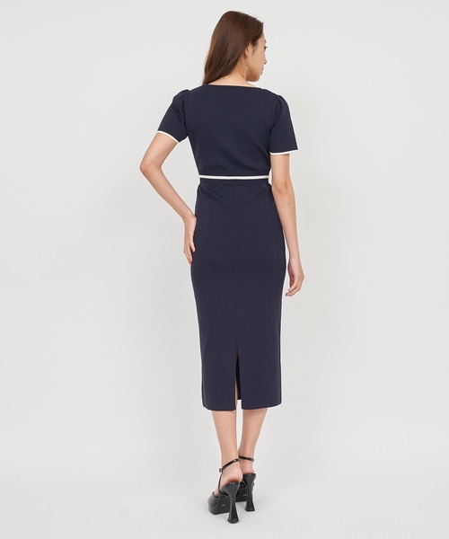 「ROYAL PARTY」 半袖ワンピース FREE ブラック レディース_画像4