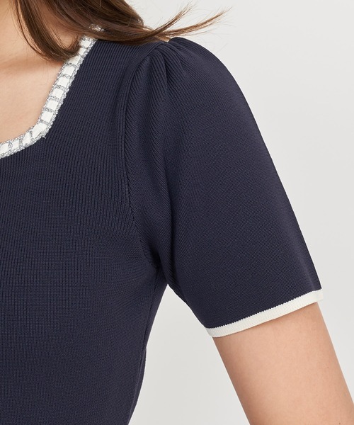 「ROYAL PARTY」 半袖ワンピース FREE ブラック レディース_画像6