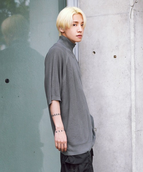 「G.O.C」 半袖ニット LARGE ブラック メンズ_画像8