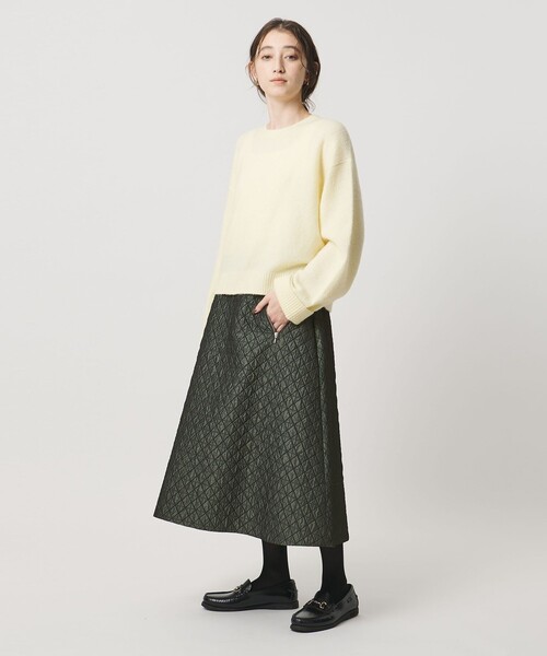 タグ付き【UNITED ARROWS】キルティング フレアスカート ブラック UNITED ARROWS キルティング フレア スカート BLACK
