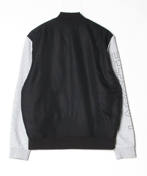 LACOSTE ブルゾン　ジャケット　黒 サイズM ダブルフェイススウェットジップジャケット / ジップアップブルゾン