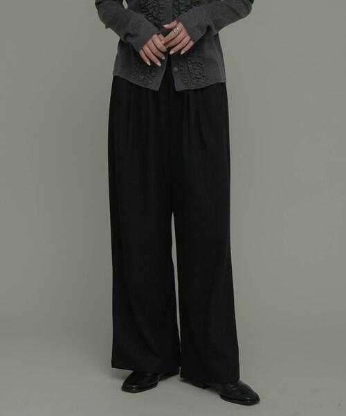 URBAN RESEARCH Sonny Label パンツ 裏起毛イージーワイドパンツ