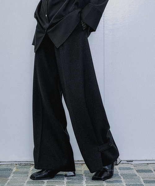 LOUIS VUITTON 19AW ウールフレアスラックスロングパンツ LOUIS