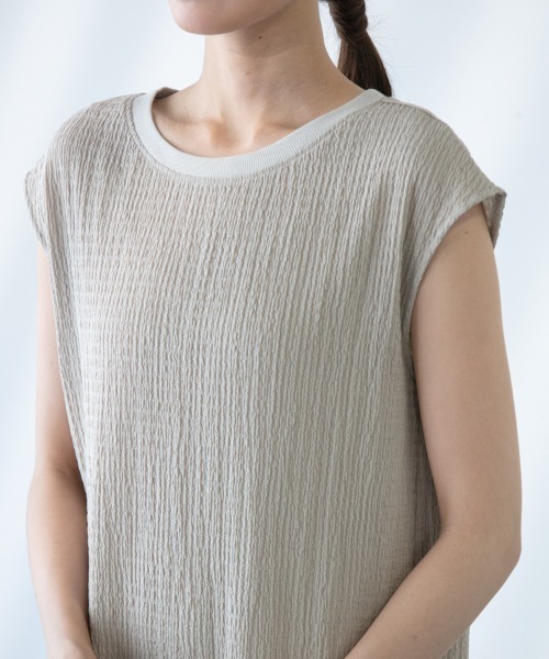 「M.deux」 ノースリーブワンピース MEDIUM イエロー レディース_画像9