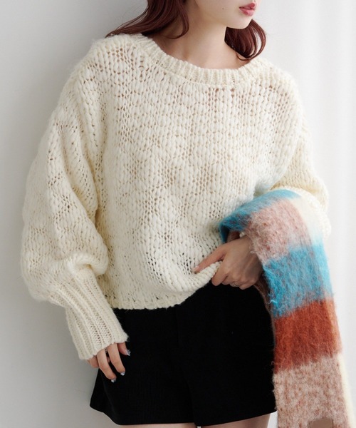 Kastane（カスタネ） ニット セーター 「4色展開」BIGスラブニット
