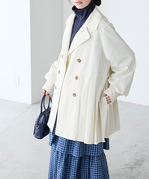 「BONLECILL」 トレンチコート FREE ベージュ レディース_画像3