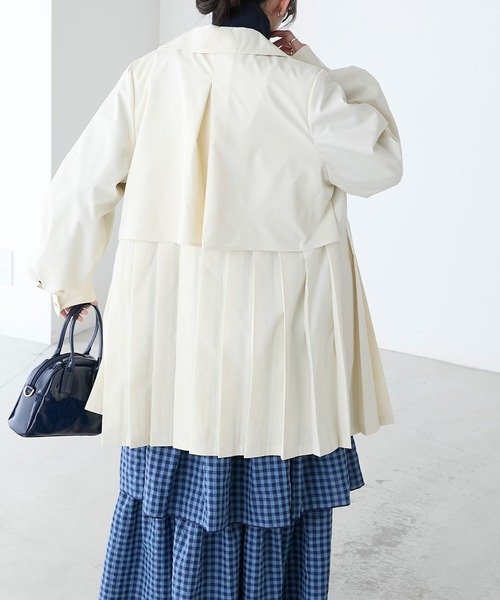 「BONLECILL」 トレンチコート FREE ベージュ レディース_画像4