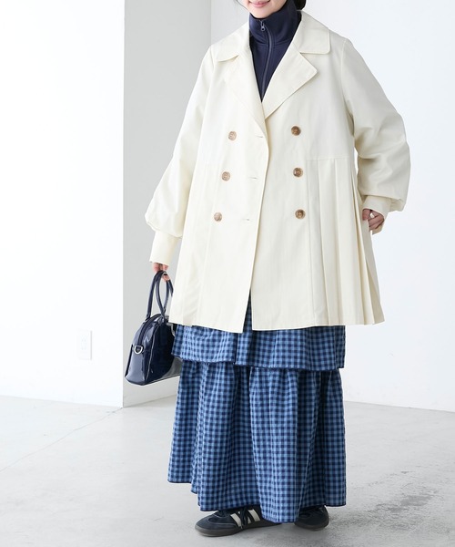 「BONLECILL」 トレンチコート FREE ベージュ レディース_画像5