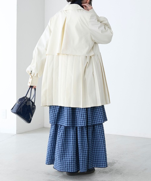 「BONLECILL」 トレンチコート FREE ベージュ レディース_画像6