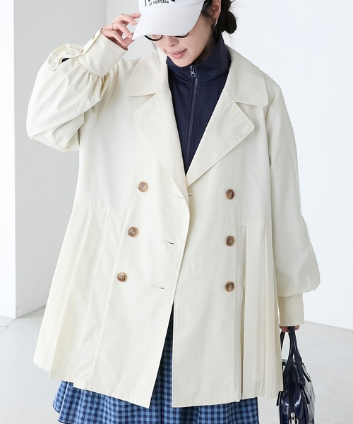「BONLECILL」 トレンチコート FREE ベージュ レディース_画像9