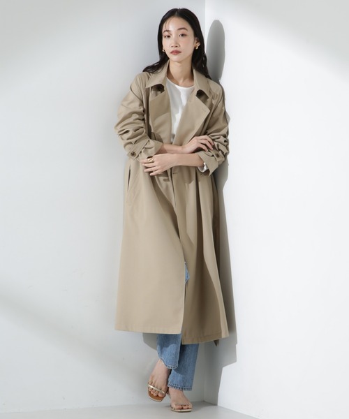 NANO universe（ナノ・ユニバース） トレンチコート FREE ネイビー