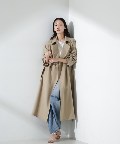 新品未使用　liten トレンチコート　ネイビー ルージュ ヴィフ ラクレ Rouge vif la cle 【TICCA/ティッカ】テント