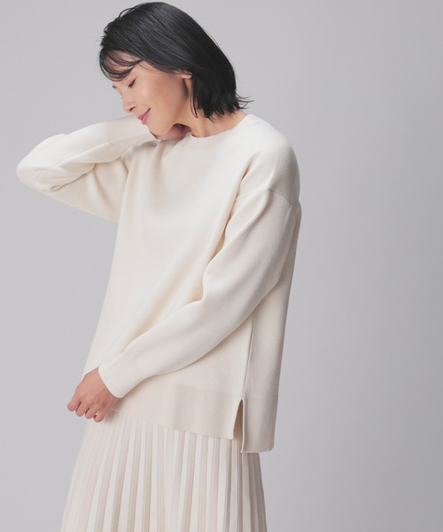 「GLACIER lusso」 長袖ニット M アイボリー レディース_画像5