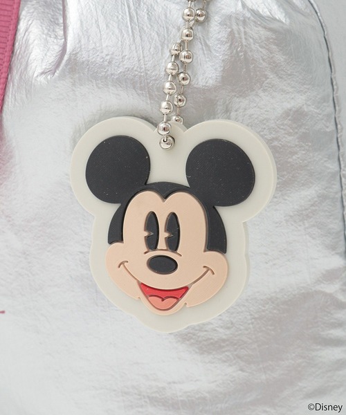 Disney（ディズニー） ポーチ Disney/ミッキーチャーム付きリボン巾着