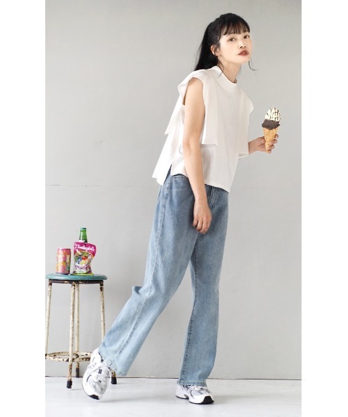 「e-zakkamania stores」 半袖カットソー M オフホワイト レディース_画像6