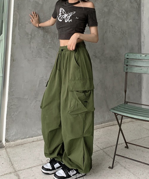 「DAY CLOSET」 カーゴパンツ L アイボリー レディース_画像7