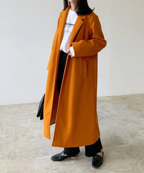 「LIAN」 チェスターコート FREE ブラック レディース_画像3