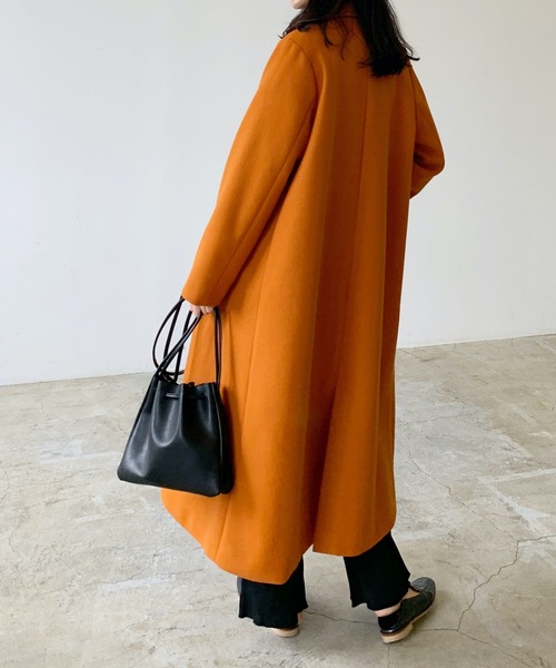 「LIAN」 チェスターコート FREE ブラック レディース_画像7