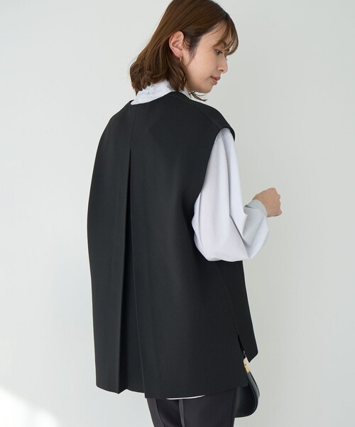 「UNFILO」 半袖ニット LARGE ネイビー レディース_画像5