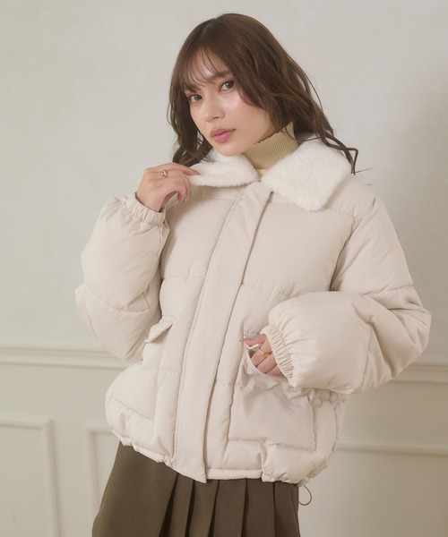 Ambre Neige（アンブルネージュ） ブルゾン アウター fake far padding