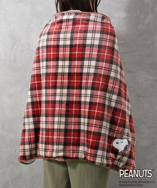 SNOOPY（スヌーピー） ブランケット スヌーピーチェック4WAY