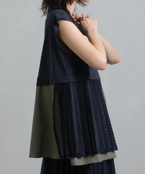 「MARECHAL TERRE」 半袖カットソー MEDIUM ブラック レディース_画像2