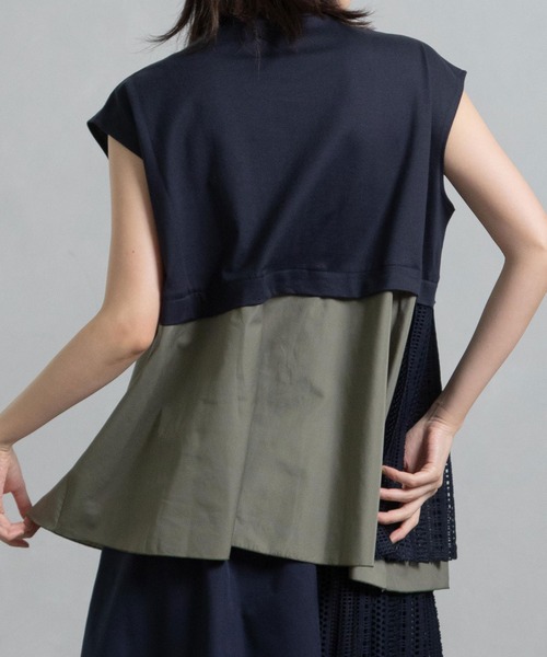 「MARECHAL TERRE」 半袖カットソー MEDIUM ブラック レディース_画像3