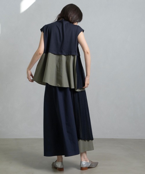 「MARECHAL TERRE」 半袖カットソー MEDIUM ブラック レディース_画像4