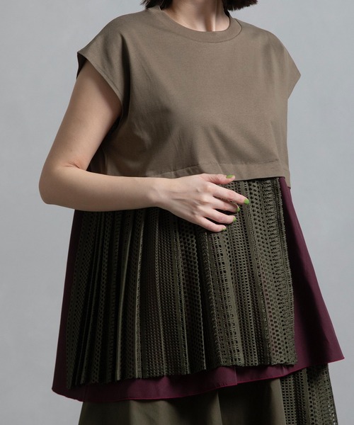 「MARECHAL TERRE」 半袖カットソー MEDIUM ブラック レディース_画像7