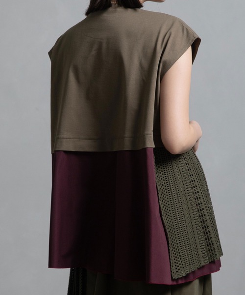 「MARECHAL TERRE」 半袖カットソー MEDIUM ブラック レディース_画像8