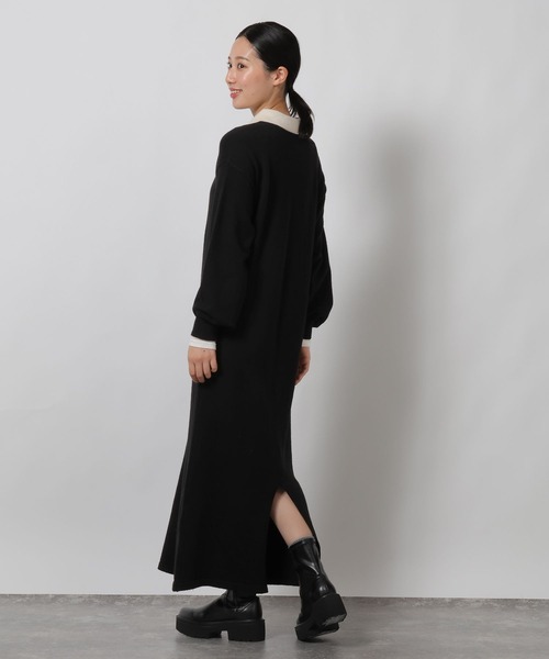 LAKOLE（ラコレ） ワンピース ポロニット長袖ワンピース / 622321