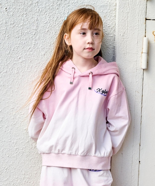 X-girl Stages（エックスガールステージス） パーカー グラデーション