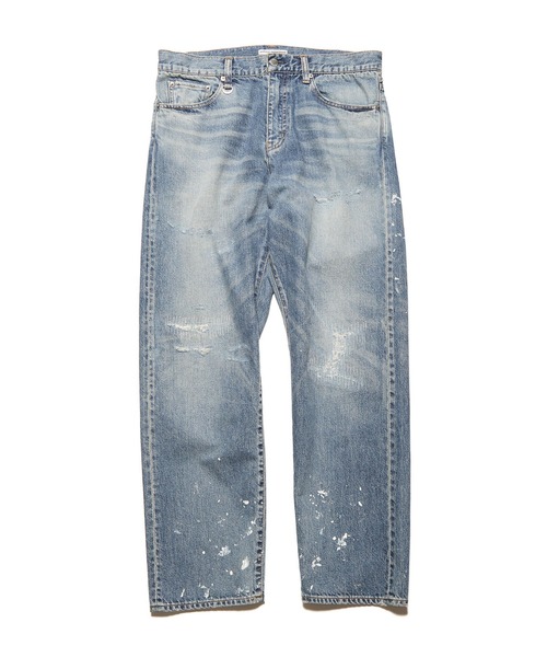 ジーンズ DAMAGED REGULAR-FIT JEANS メンズ レディースの画像