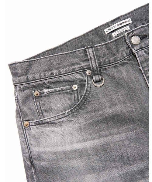 ジーンズ DAMAGED REGULAR-FIT JEANS メンズ レディースの画像