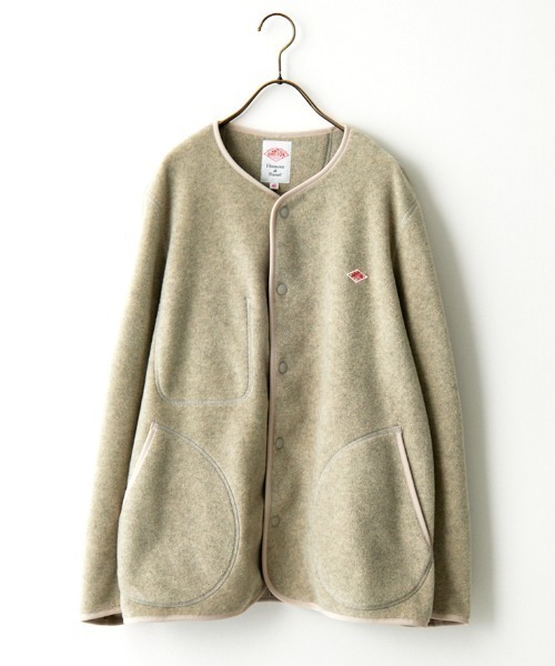 Danton（ダントン） ノーカラージャケット 44 ブラック レディース