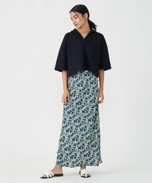 「SOULEIADO」 フレアスカート 36 ベージュ系その他 レディース_画像4