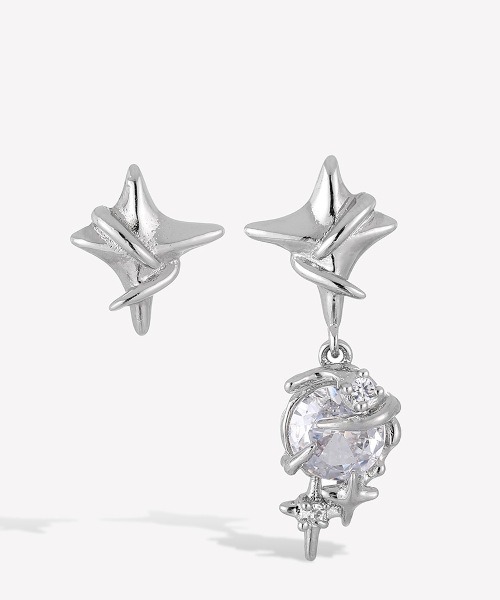 ARCHIVER ピアス 「Bz」スターダストY2Kモチーフドロップペアピアス(MA