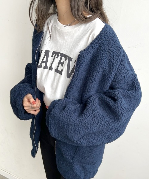 「Futier land」 ブルゾン MEDIUM グレイッシュベージュ レディース_画像2