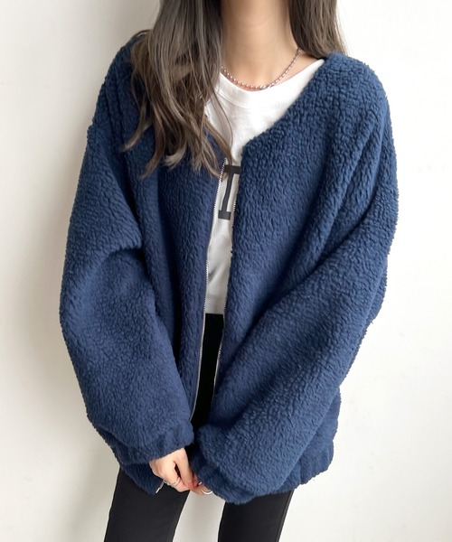 「Futier land」 ブルゾン MEDIUM グレイッシュベージュ レディース_画像7