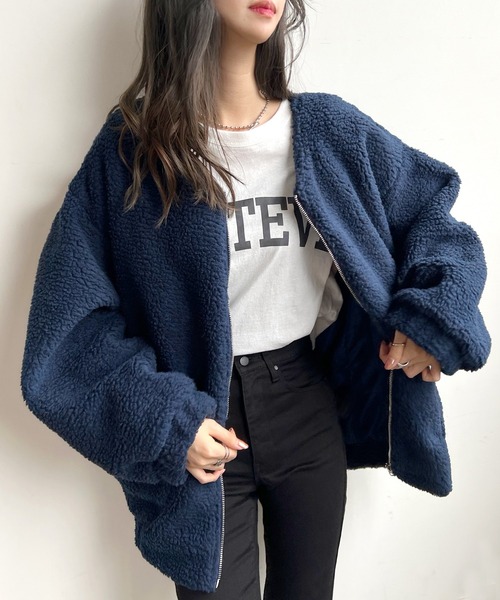 「Futier land」 ブルゾン MEDIUM グレイッシュベージュ レディース_画像8